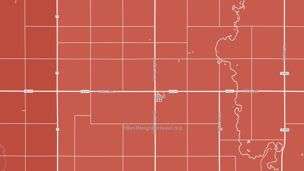50567, IA block-group political-lean map