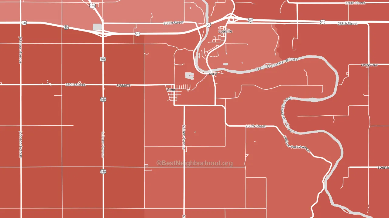 50569, IA block-group political-lean map