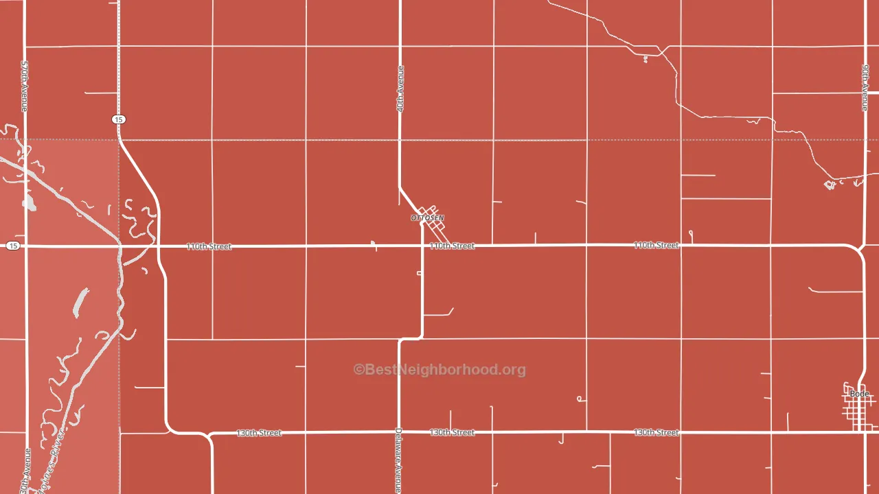 50570, IA block-group political-lean map