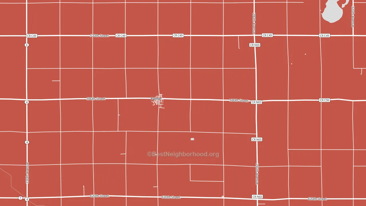 50571, IA block-group political-lean map