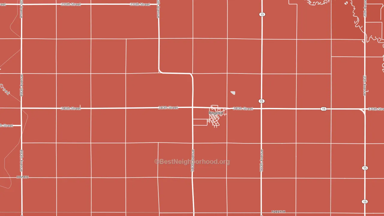 50578, IA block-group political-lean map