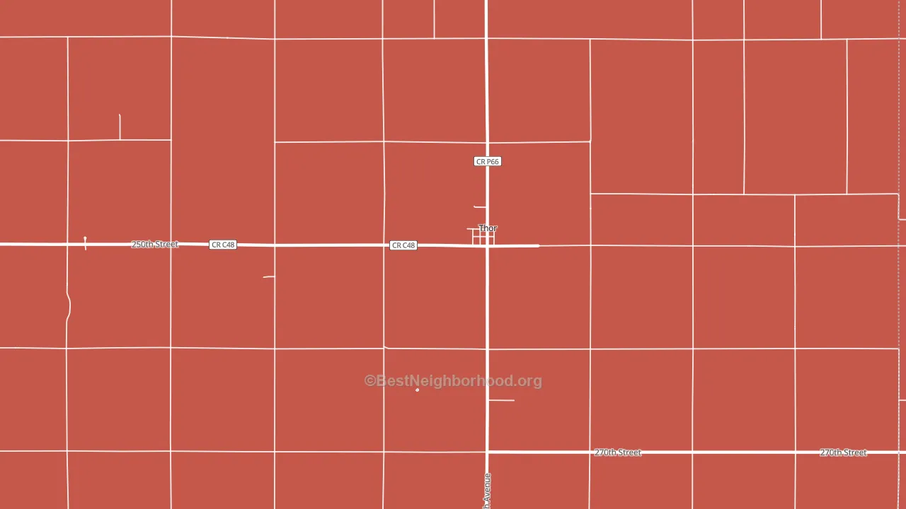 50591, IA block-group political-lean map
