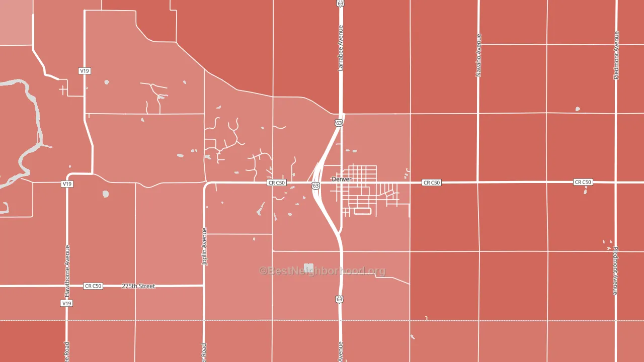 50622, IA block-group political-lean map