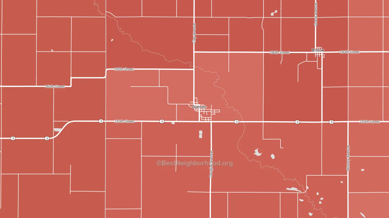 50625, IA block-group political-lean map