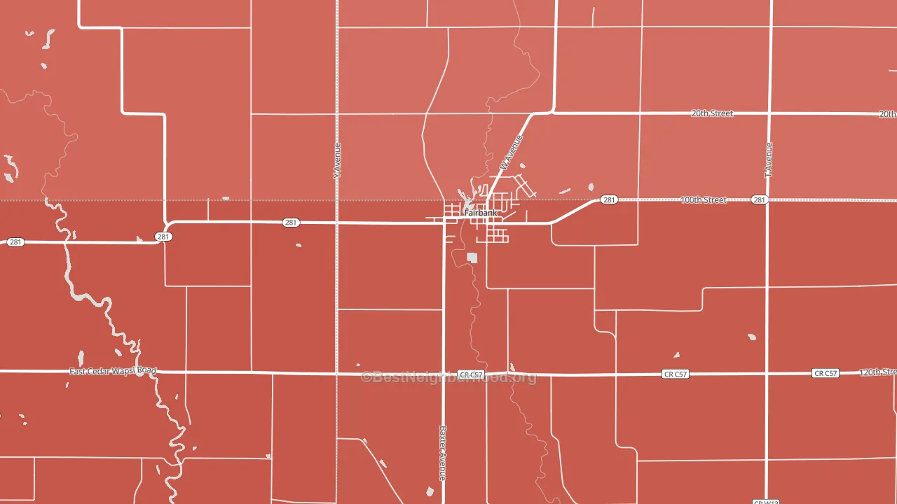 50629, IA block-group political-lean map