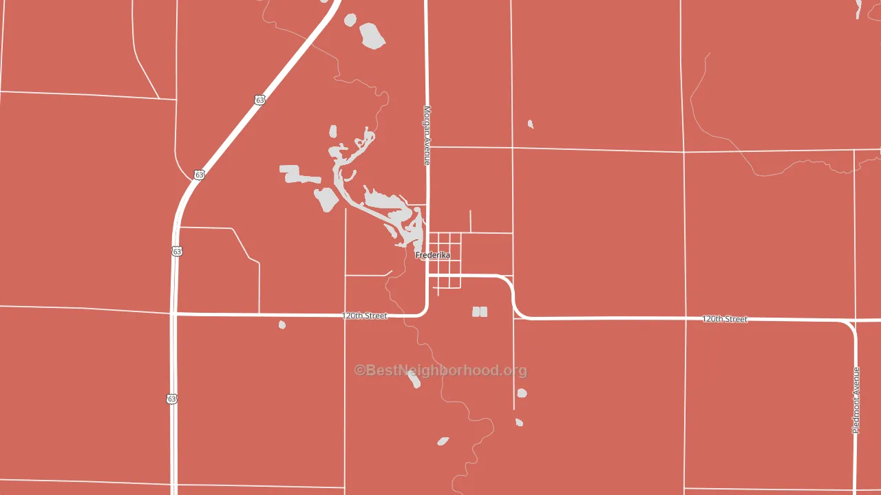 50631, IA block-group political-lean map