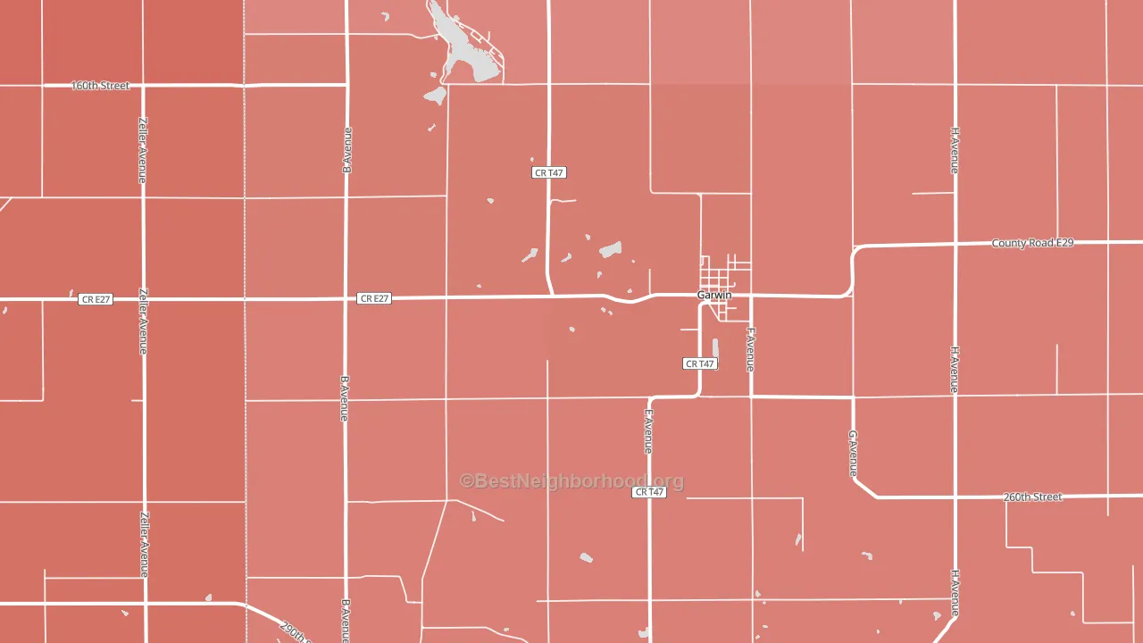 50632, IA block-group political-lean map