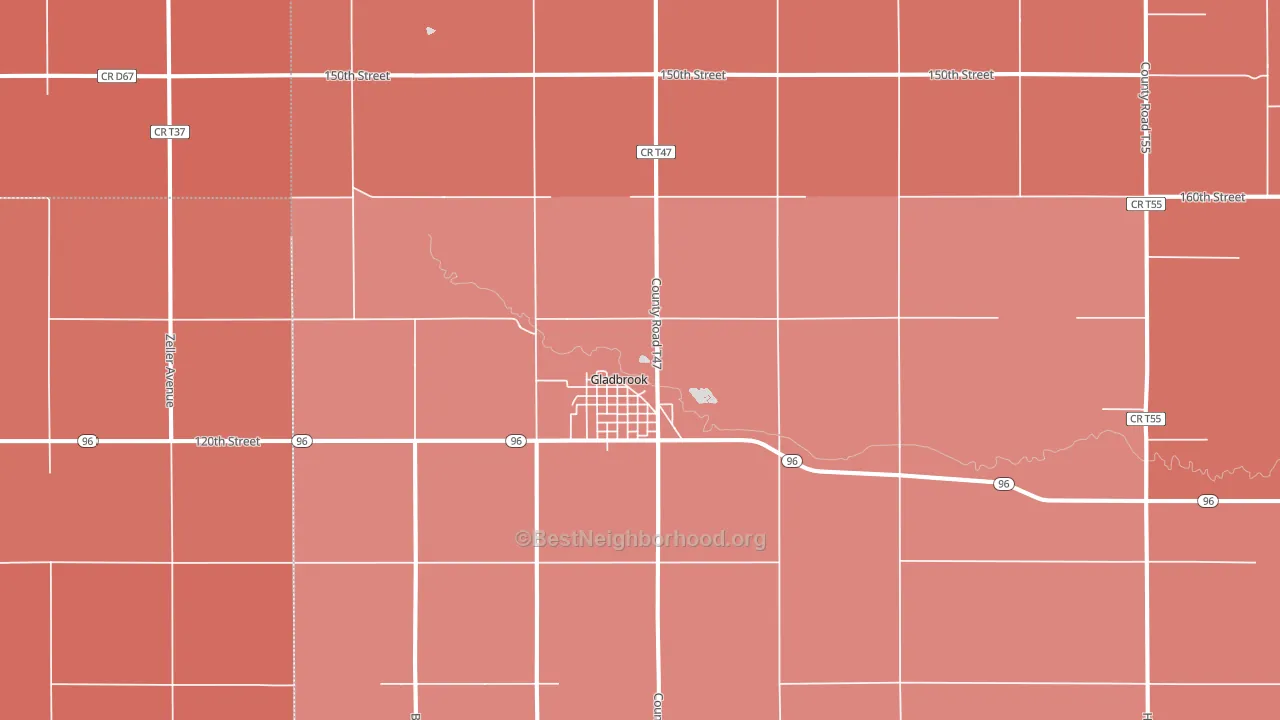 50635, IA block-group political-lean map