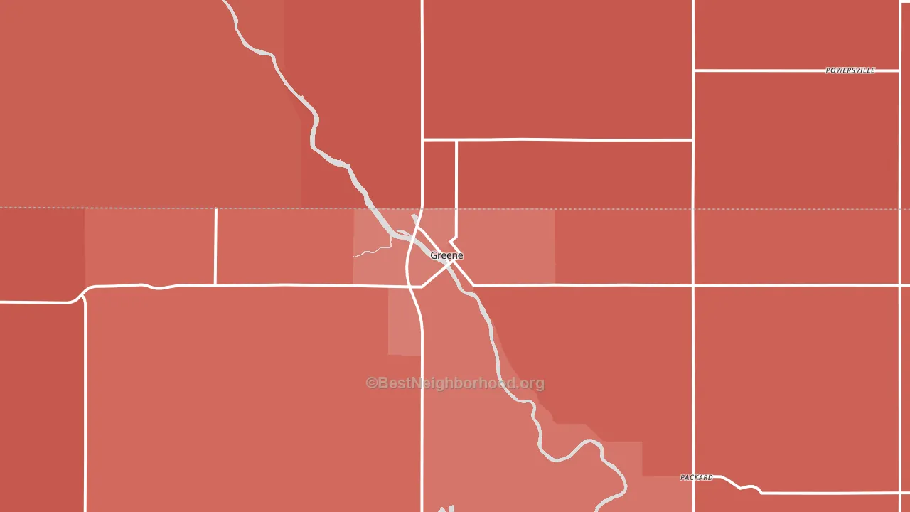 50636, IA block-group political-lean map
