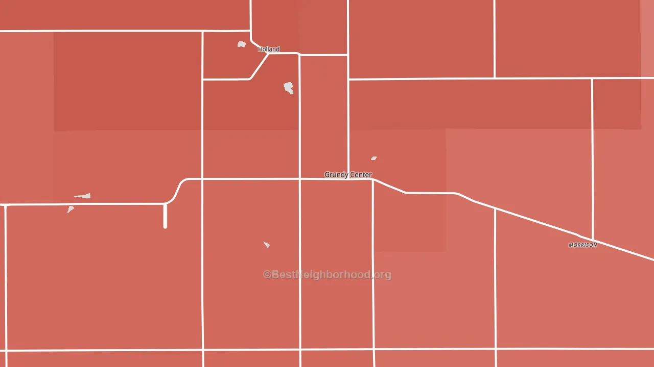 50638, IA block-group political-lean map
