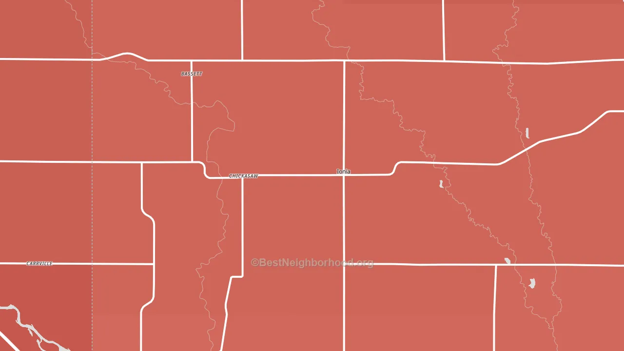50645, IA block-group political-lean map