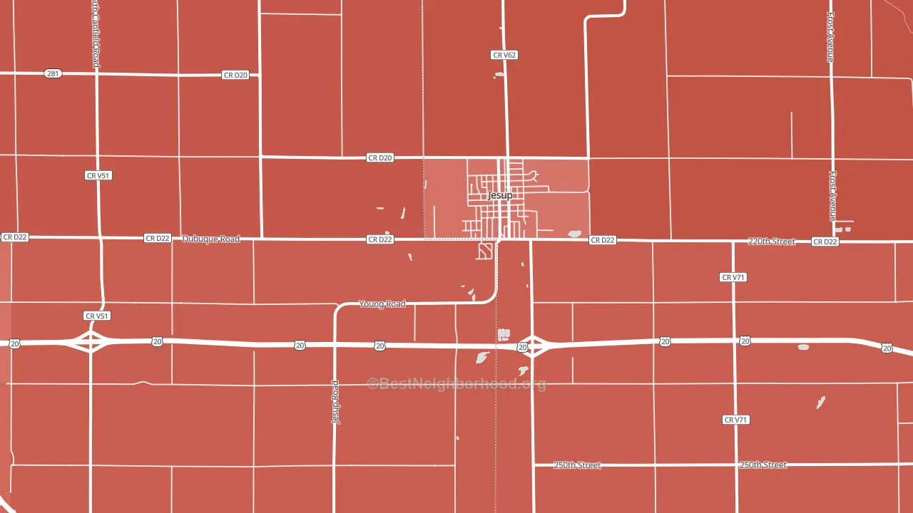 50648, IA block-group political-lean map