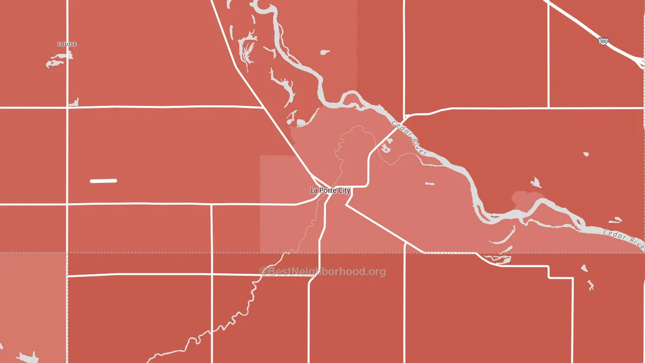 50651, IA block-group political-lean map