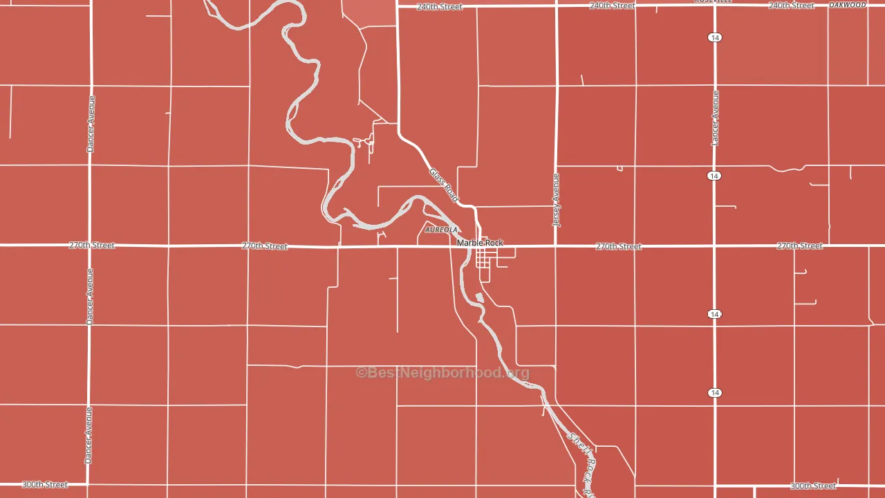 50653, IA block-group political-lean map