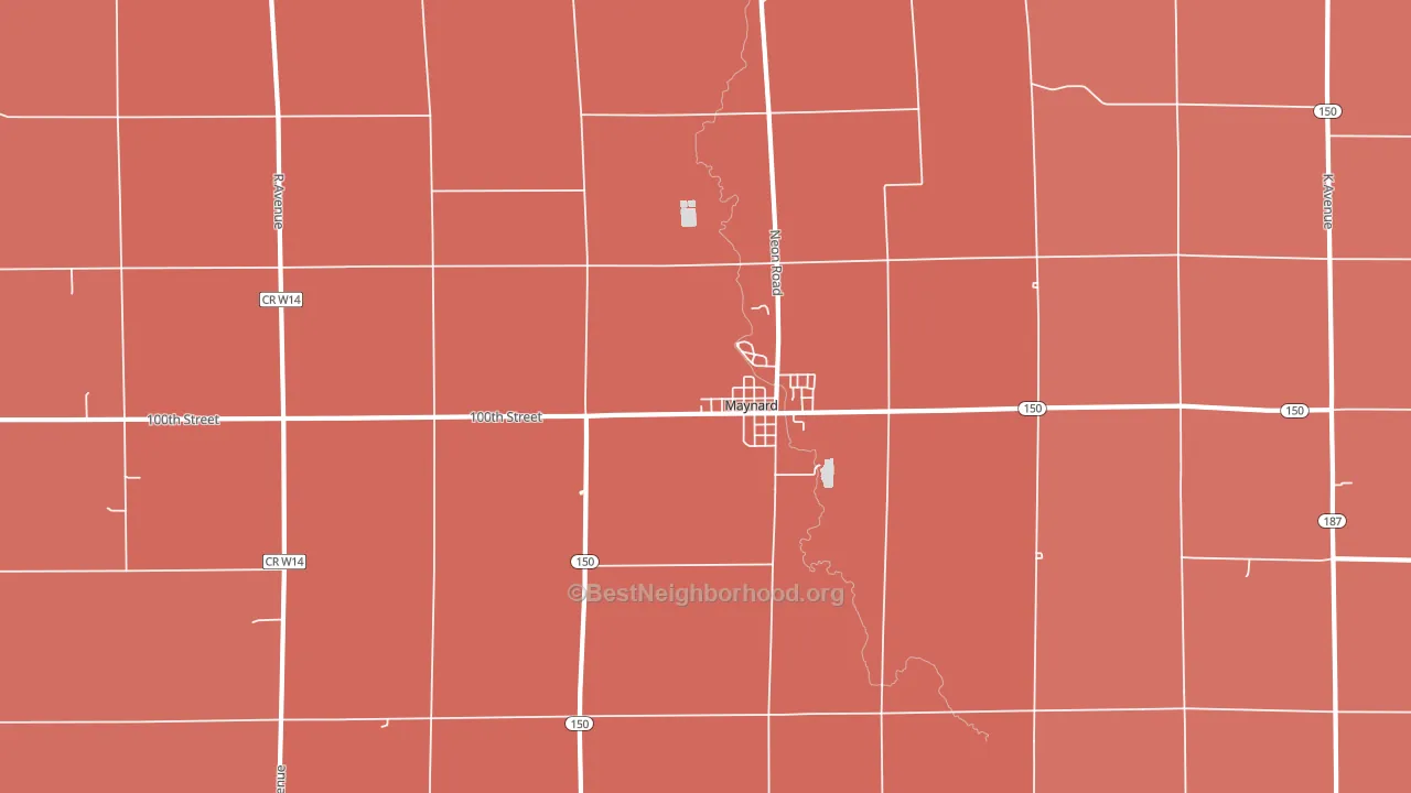50655, IA block-group political-lean map