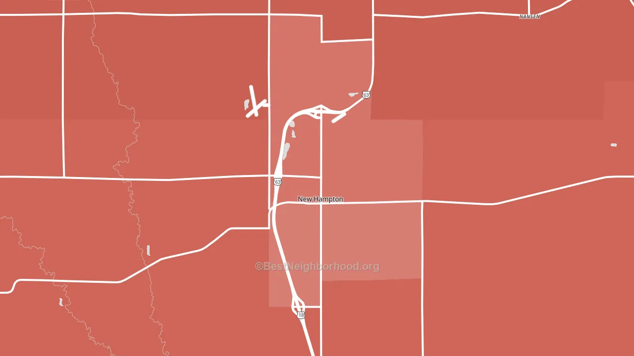 50659, IA block-group political-lean map