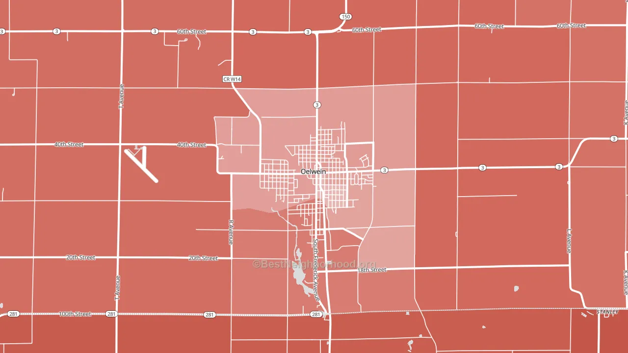 50662, IA block-group political-lean map