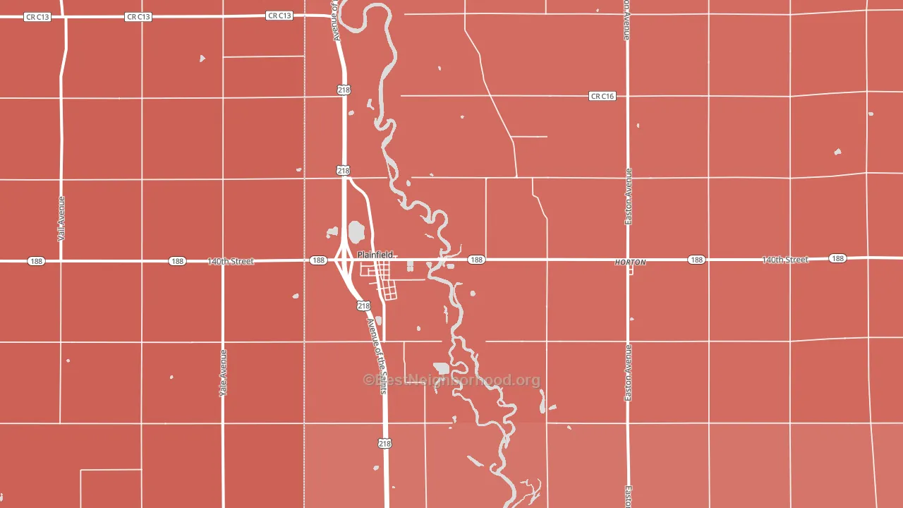 50666, IA block-group political-lean map