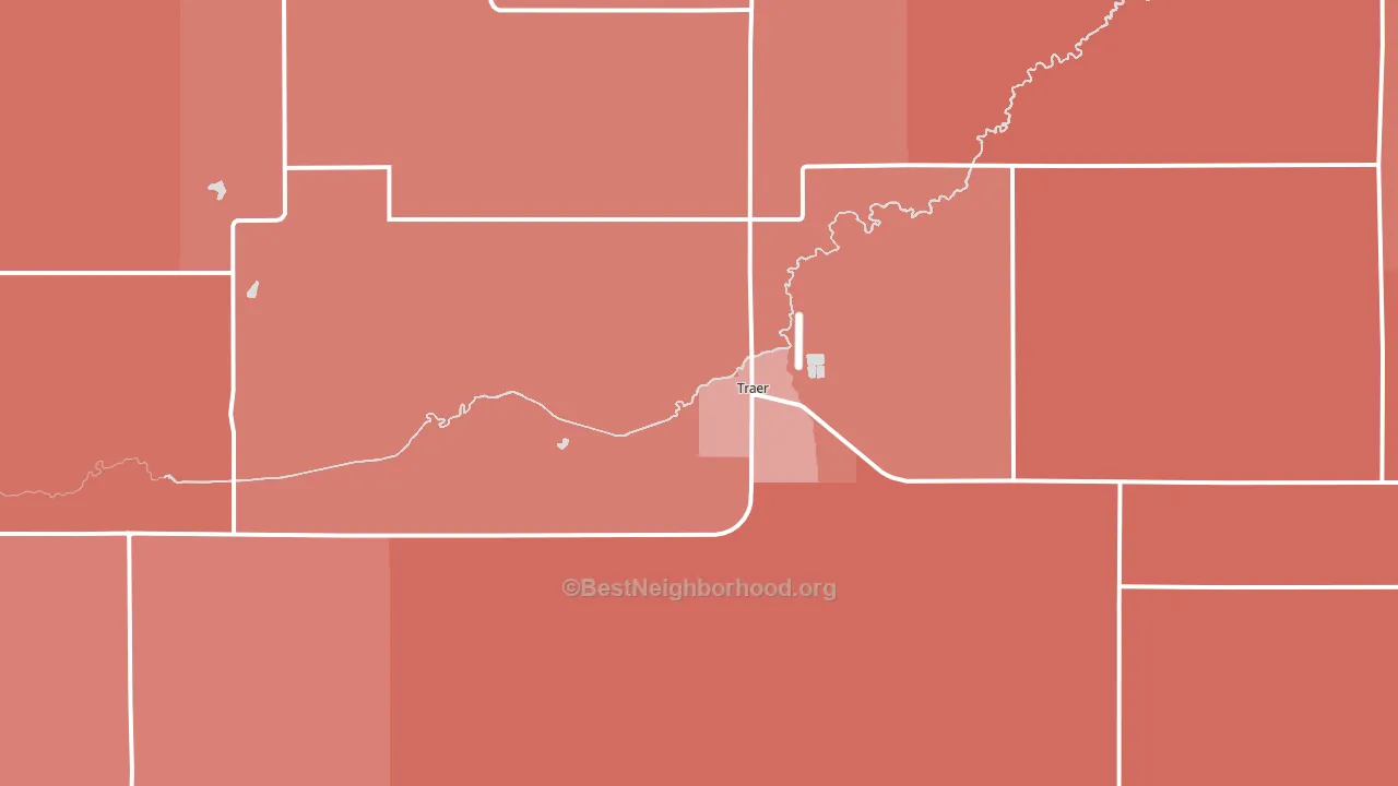 50675, IA block-group political-lean map