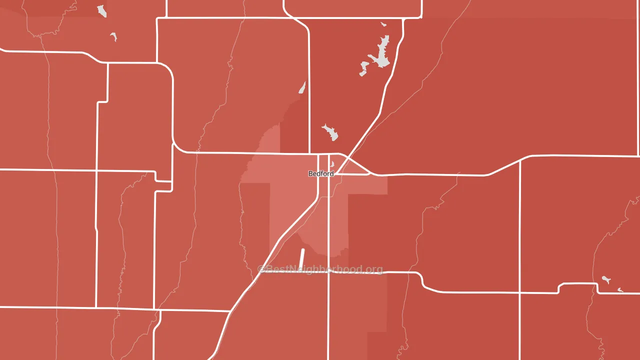 50833, IA block-group political-lean map