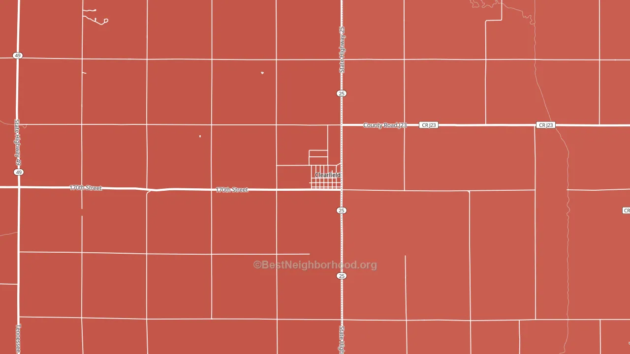 50840, IA block-group political-lean map