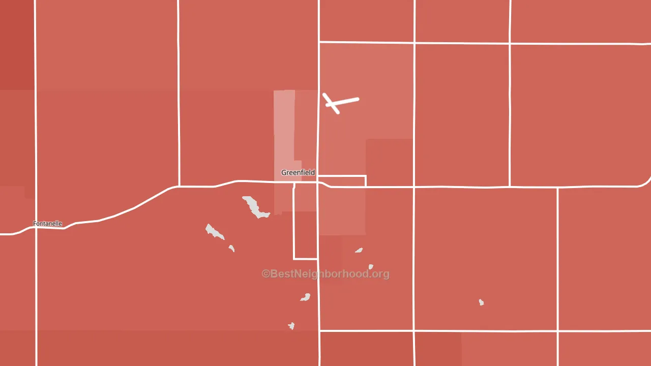 50849, IA block-group political-lean map