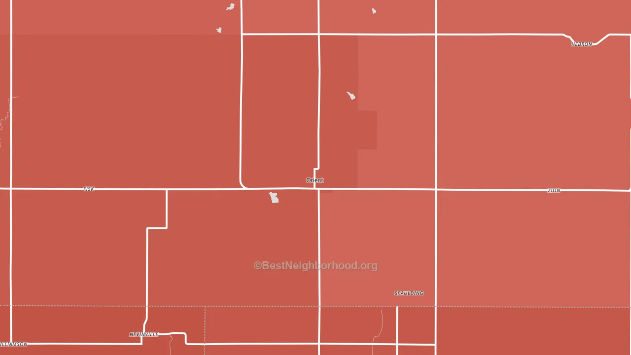 50858, IA block-group political-lean map