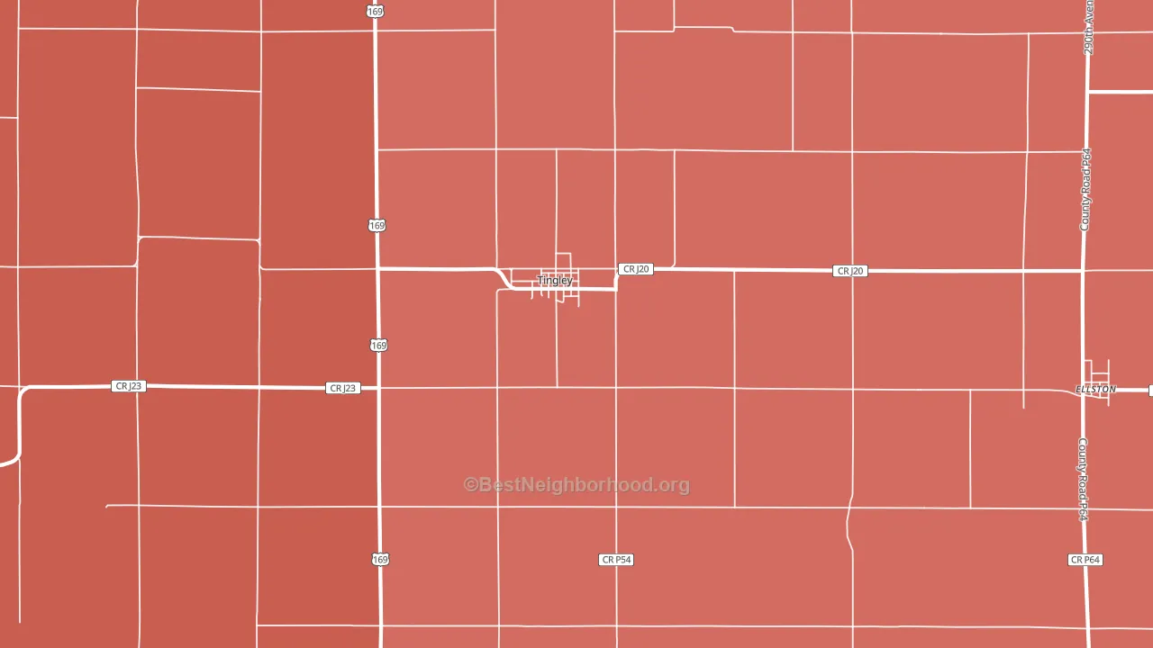 50863, IA block-group political-lean map