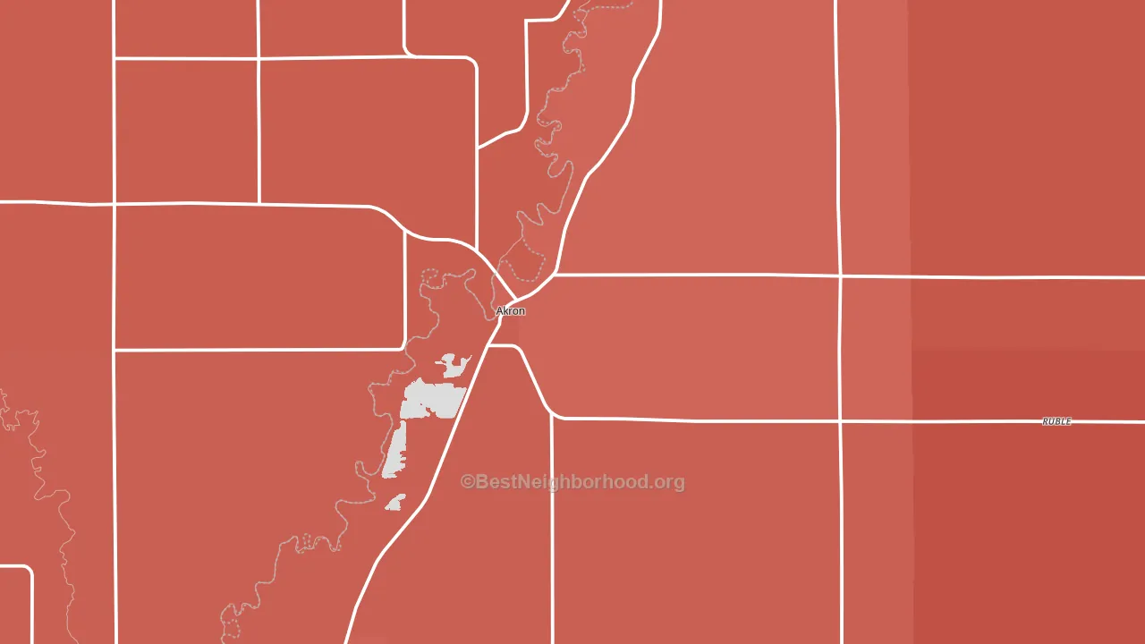 51001, IA block-group political-lean map