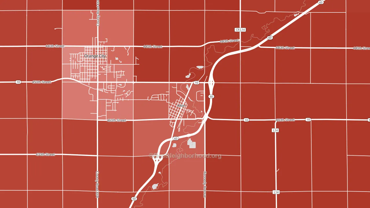 51003, IA block-group political-lean map
