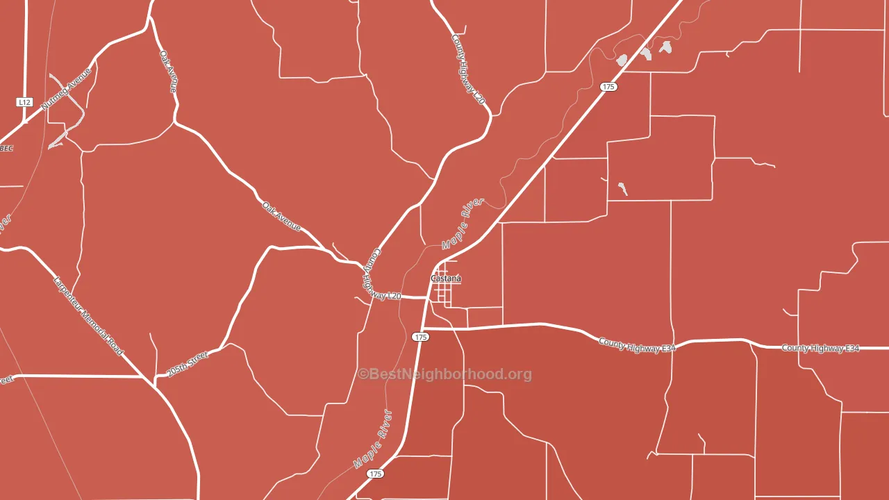 51010, IA block-group political-lean map