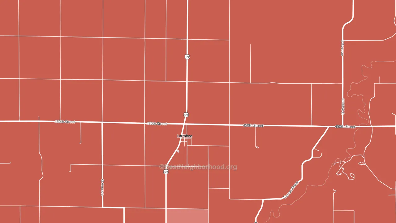51029, IA block-group political-lean map