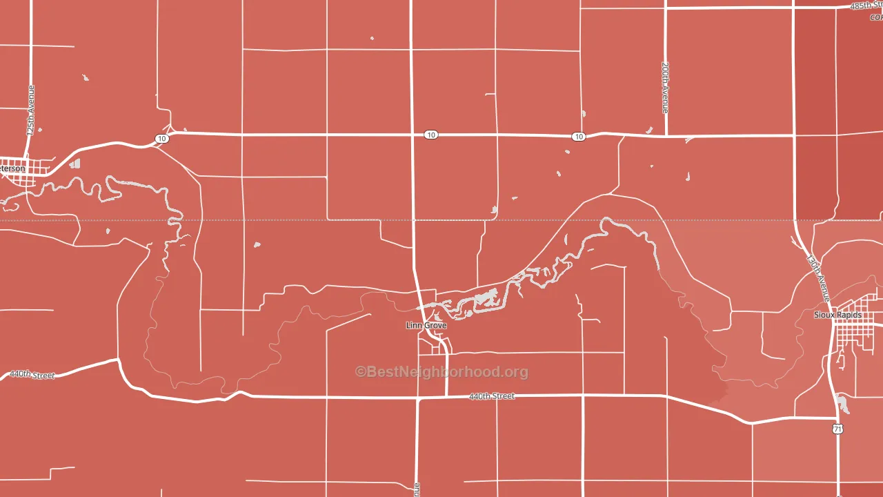 51033, IA block-group political-lean map