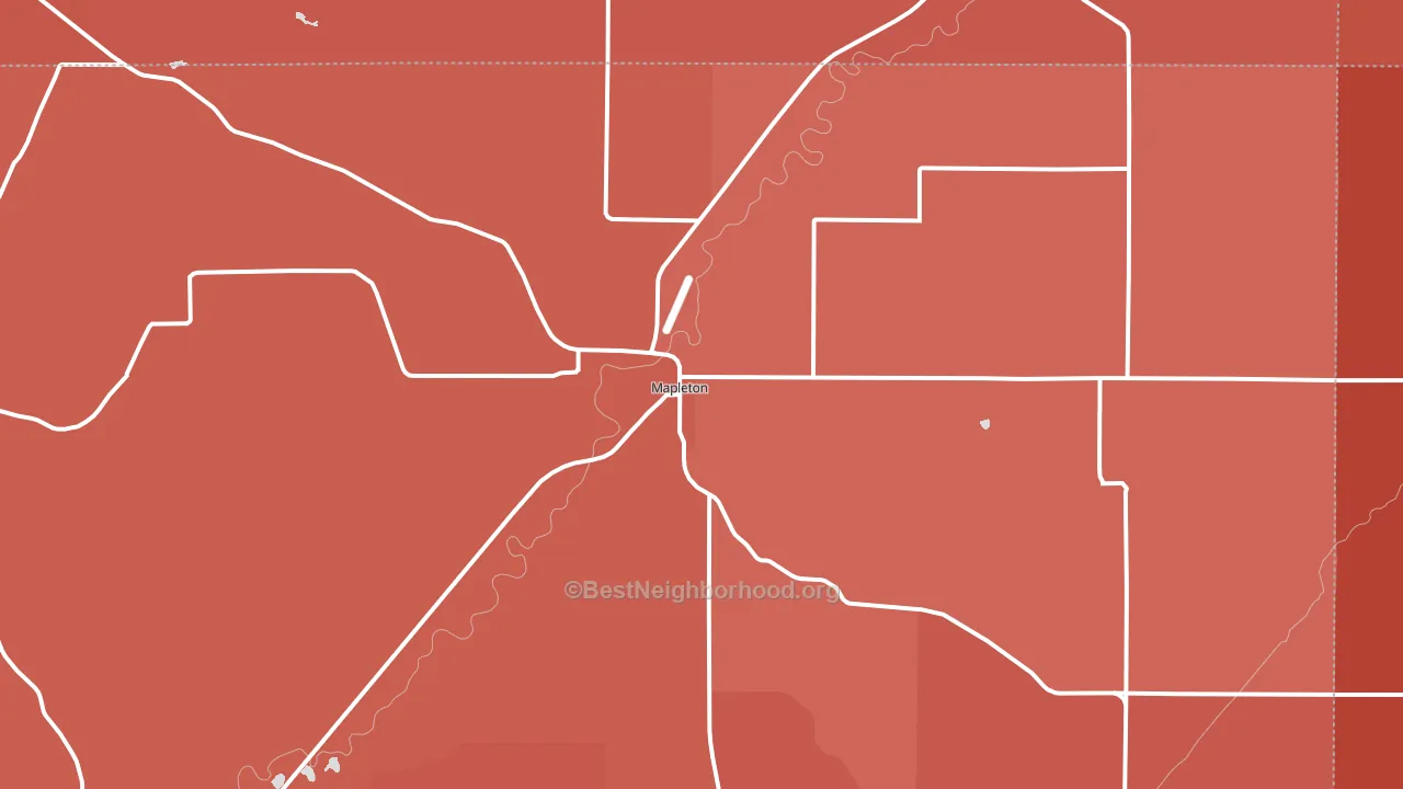 51034, IA block-group political-lean map