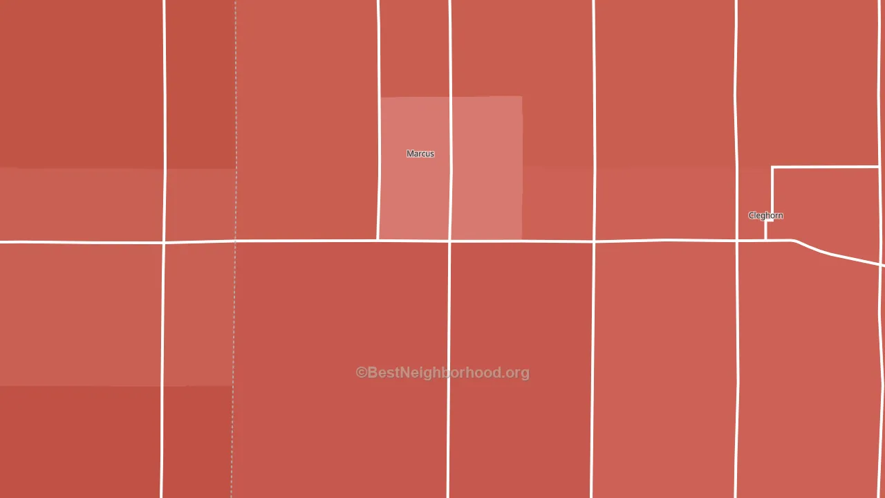 51035, IA block-group political-lean map
