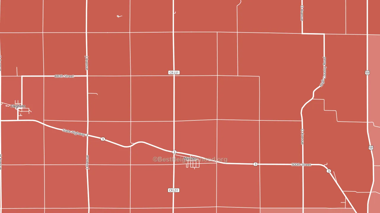 51037, IA block-group political-lean map