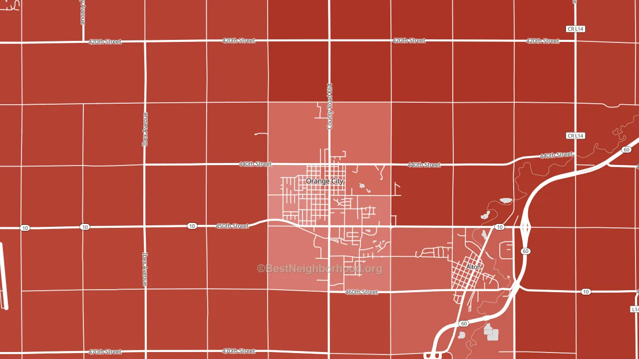 51041, IA block-group political-lean map