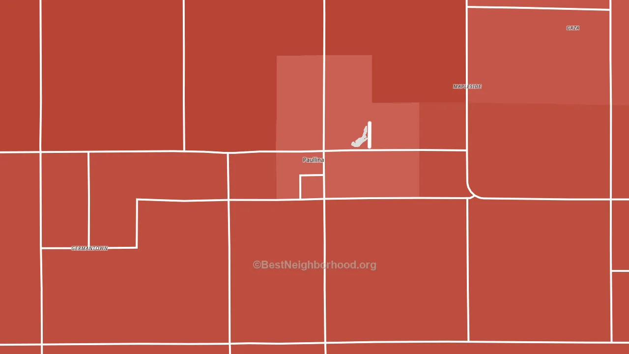 51046, IA block-group political-lean map