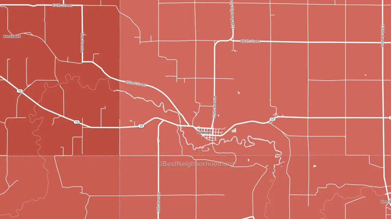 51047, IA block-group political-lean map
