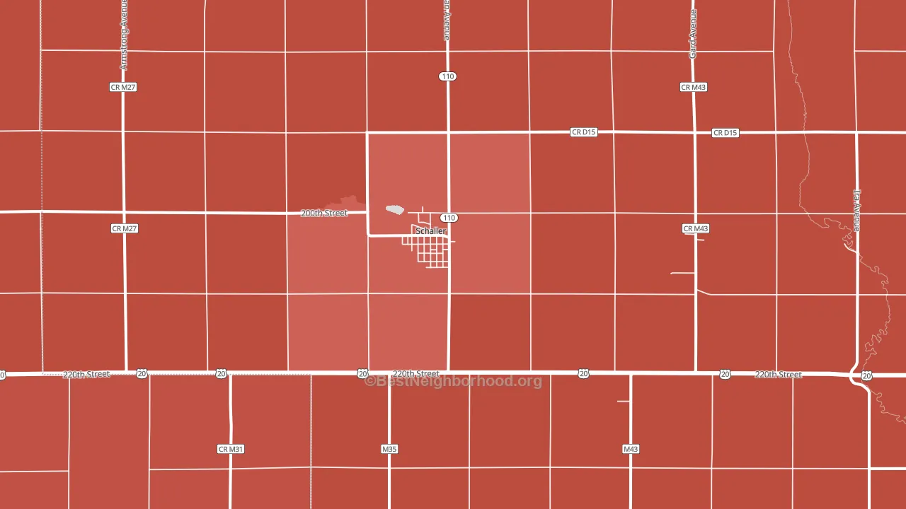 51053, IA block-group political-lean map