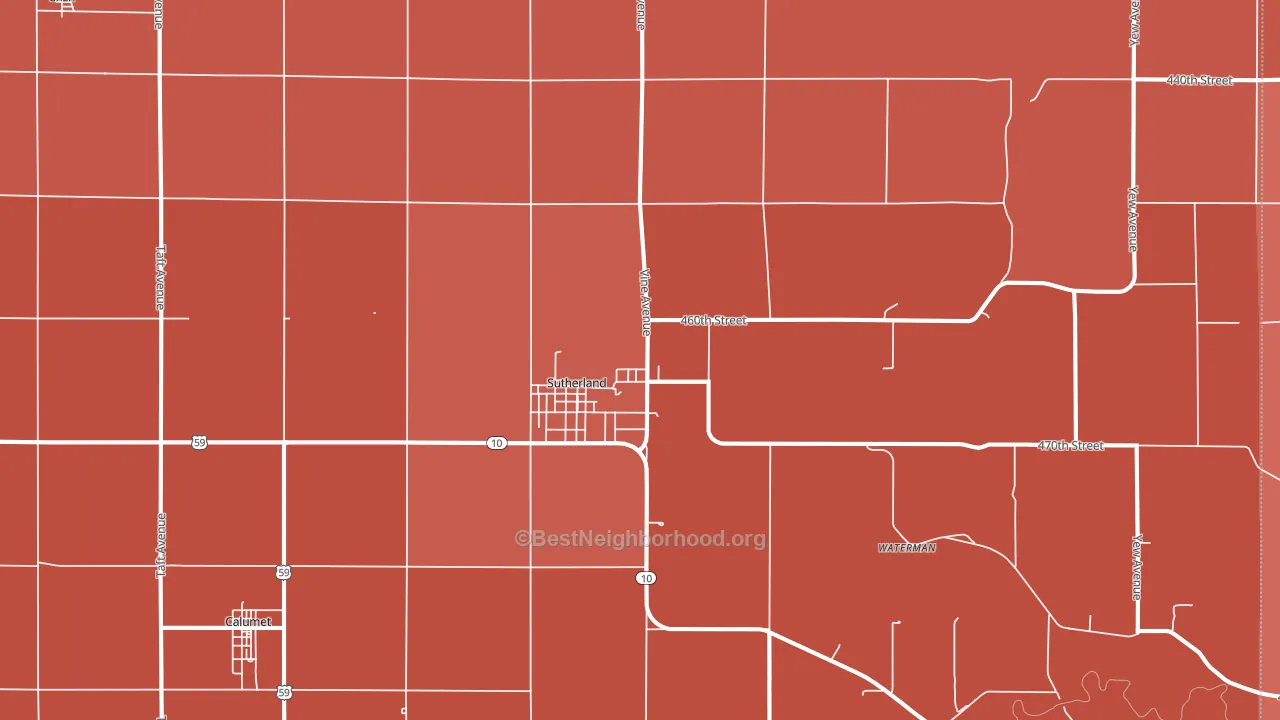 51058, IA block-group political-lean map
