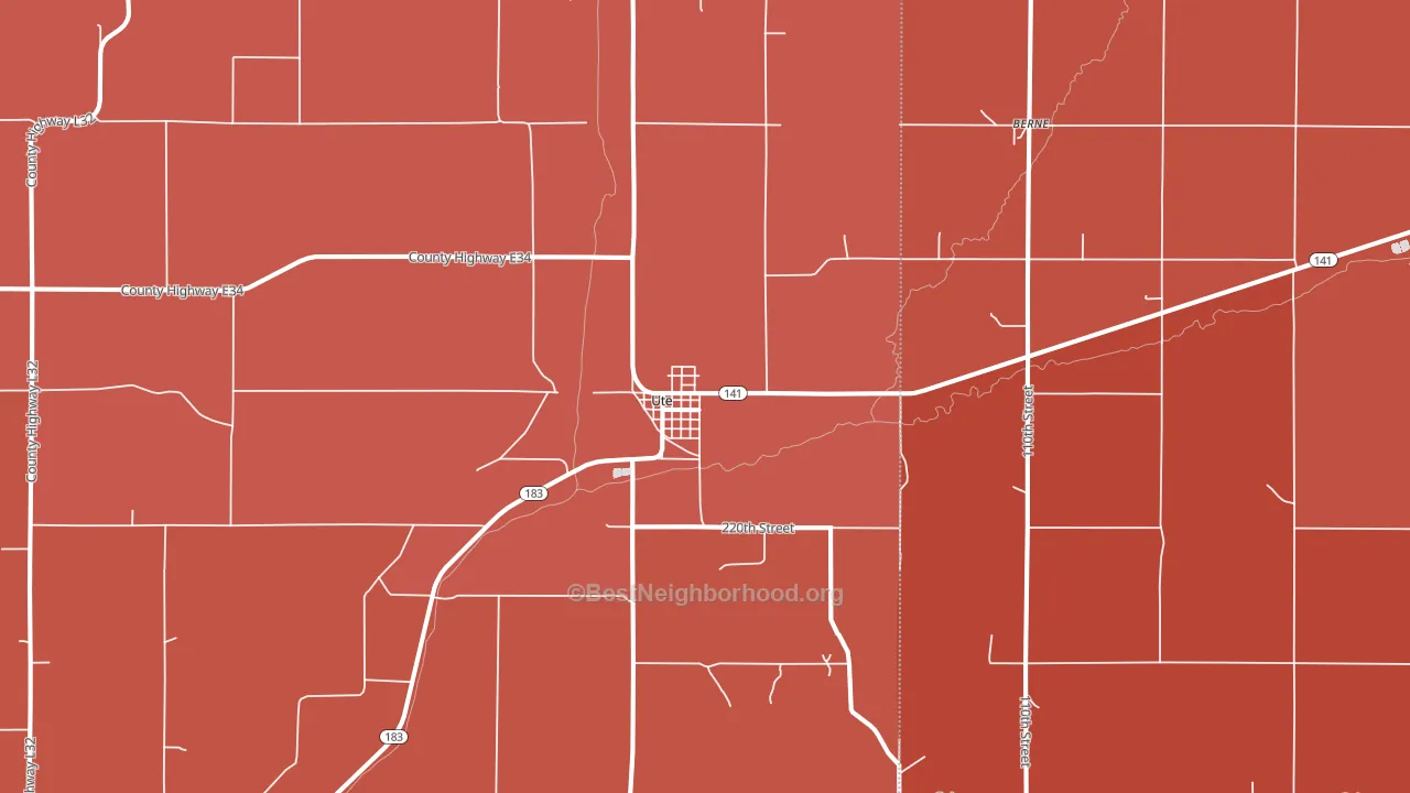 51060, IA block-group political-lean map