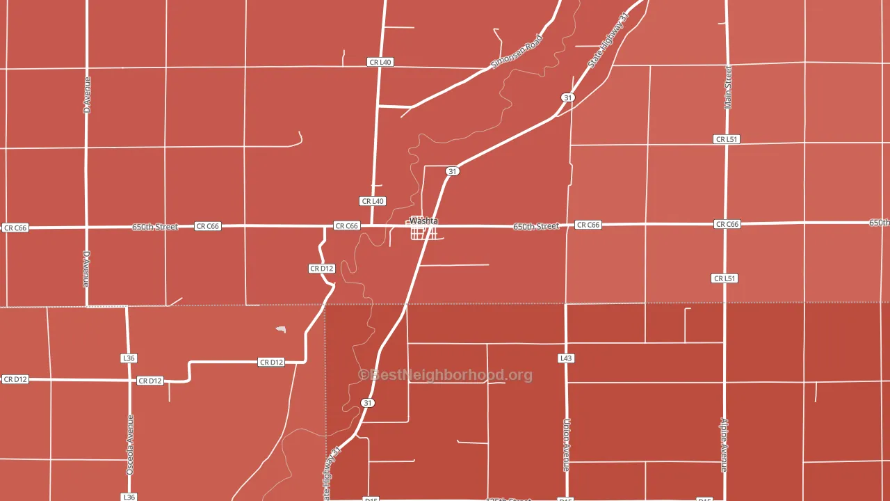 51061, IA block-group political-lean map