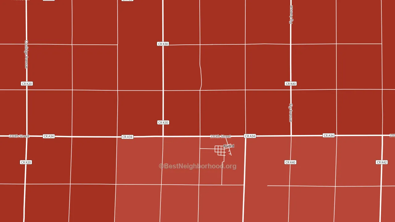 51230, IA block-group political-lean map