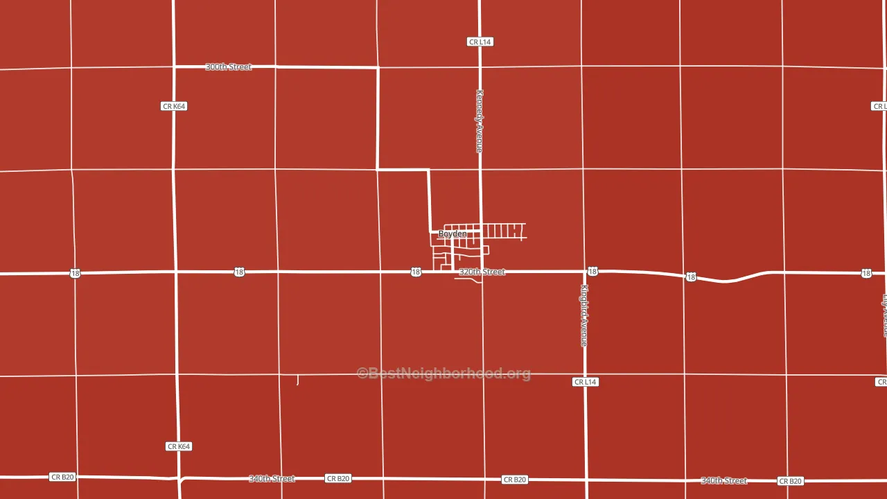 51234, IA block-group political-lean map