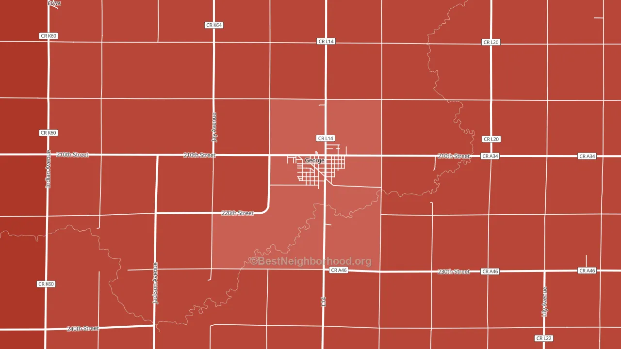 51237, IA block-group political-lean map