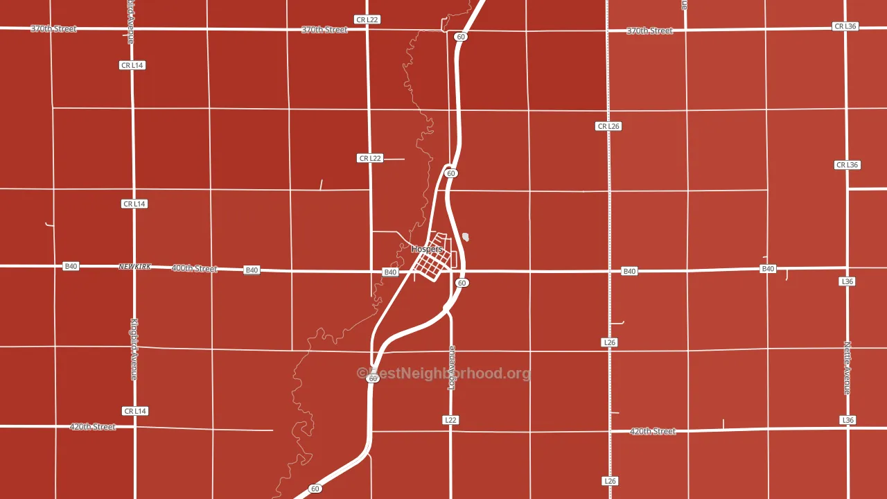 51238, IA block-group political-lean map