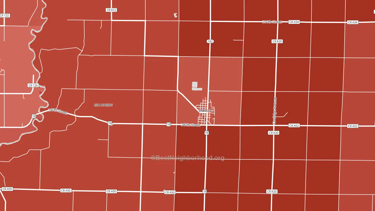 51240, IA block-group political-lean map