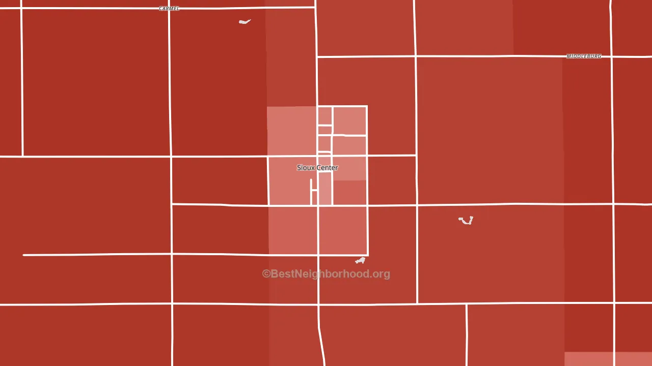 51250, IA block-group political-lean map