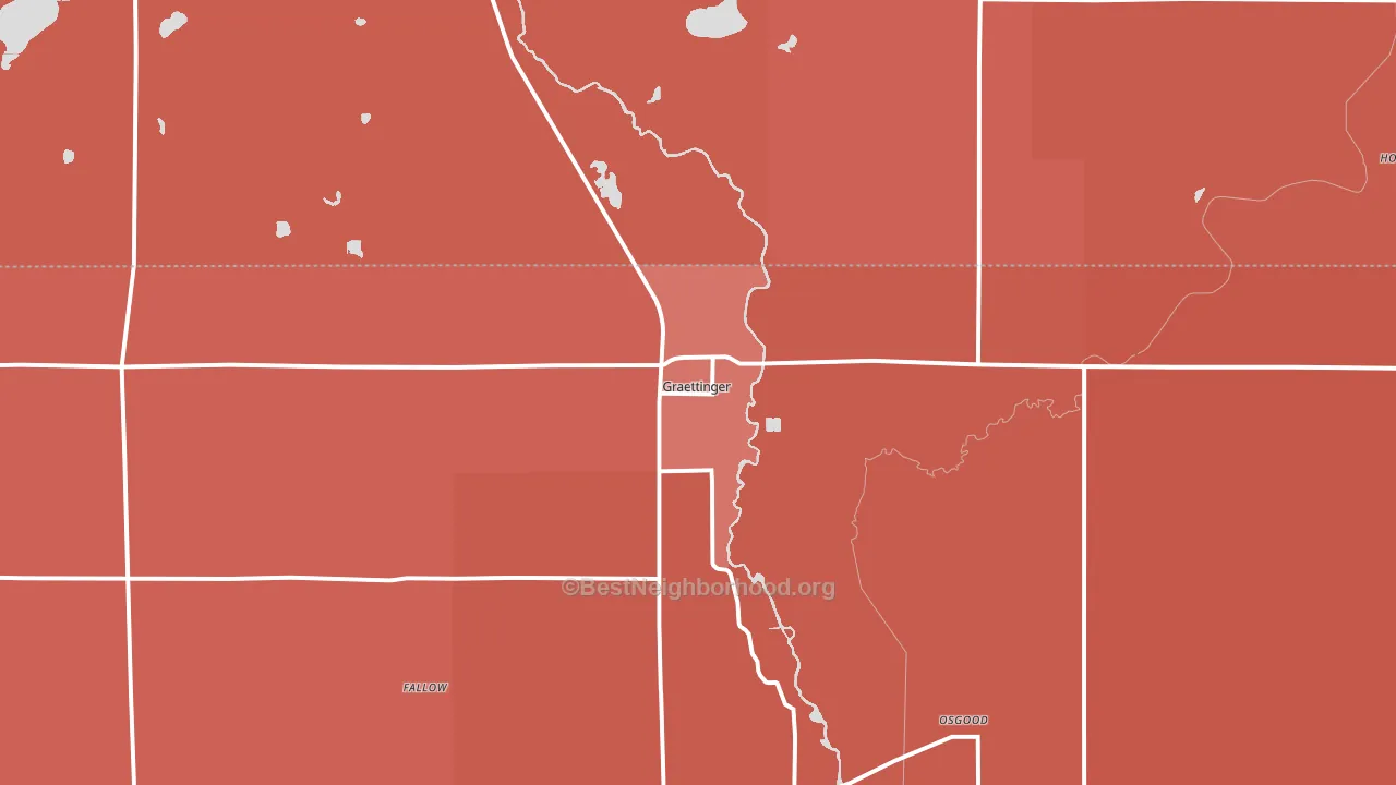 51342, IA block-group political-lean map